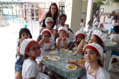 I Feira de Gastronomia da Experimental: Grupo 5 e Ensino Fundamental em Abril 2019